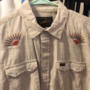 Howler Brothers Short Sleeve Pearl Snap Sunshine